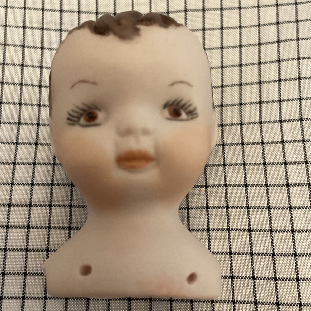 Vintage New Ceramic Doll Making Kit With Soft Body Brunette #232